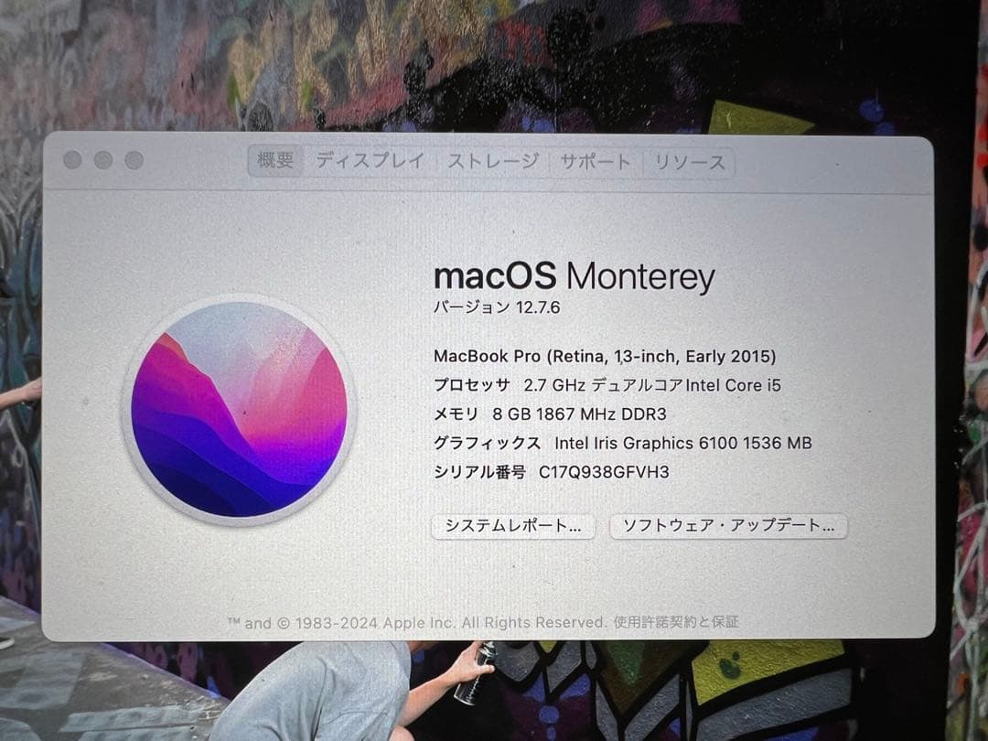 MacBook Pro (Retina, 13インチEarly 2015)