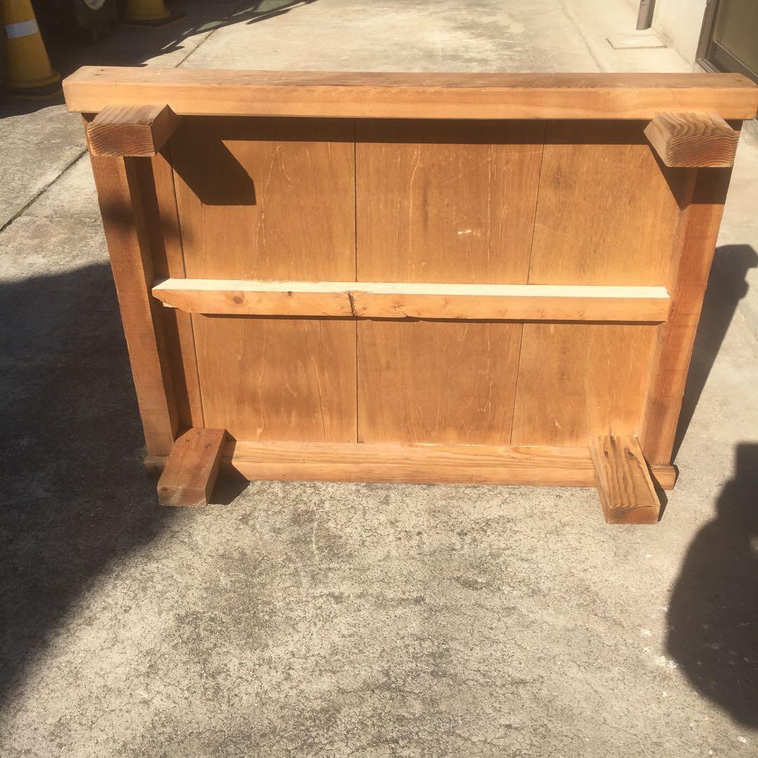 ローテーブル　センターテーブル　シャビー　縁台　飾り台　ステップ　縁側踏み台