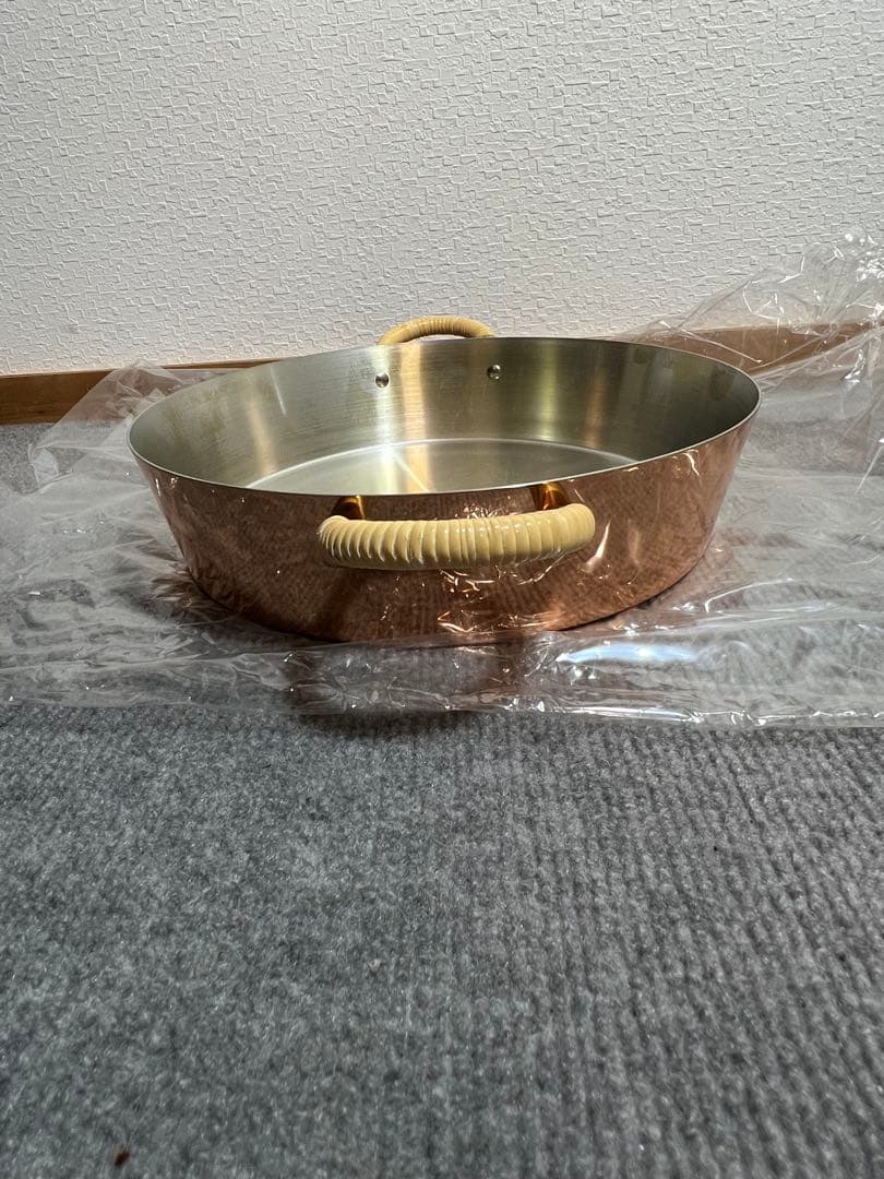 【美品】新光金属 COPPER100 WARE 純銅 すきやき鍋22cm