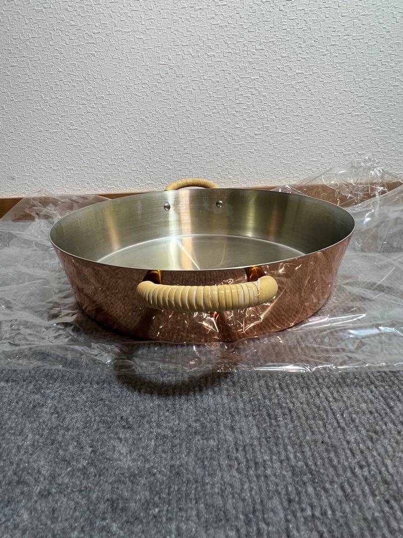 【美品】新光金属 COPPER100 WARE 純銅 すきやき鍋22cm