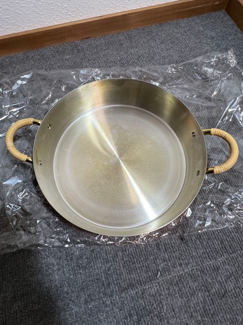 【美品】新光金属 COPPER100 WARE 純銅 すきやき鍋22cm