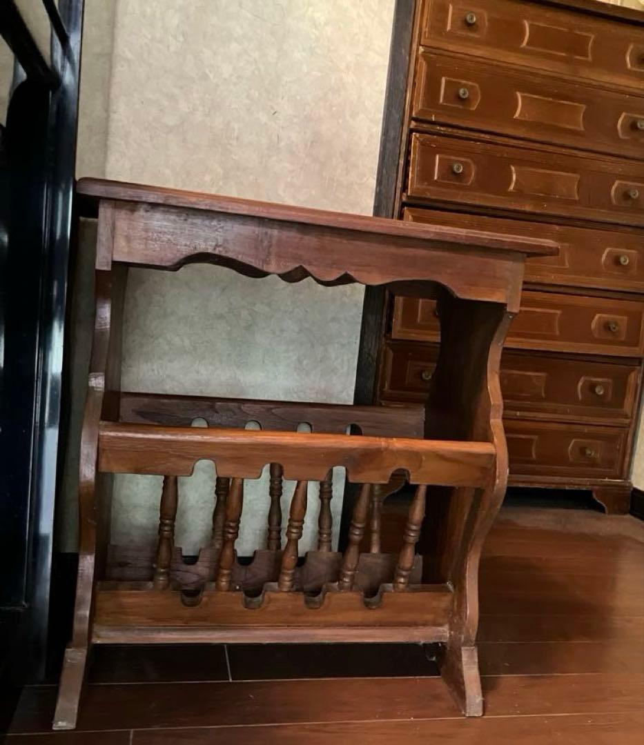 マガジンラック　アンティーク　高級品