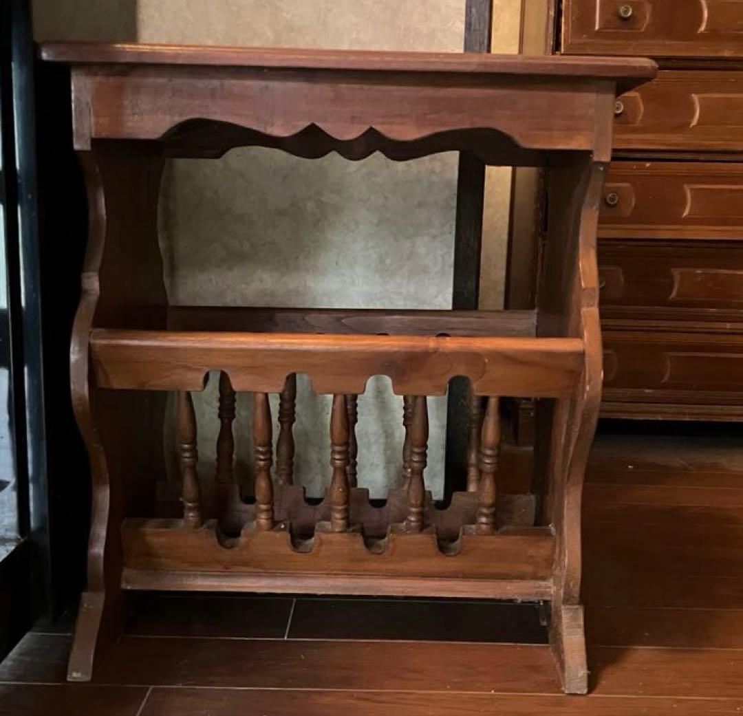 マガジンラック　アンティーク　高級品