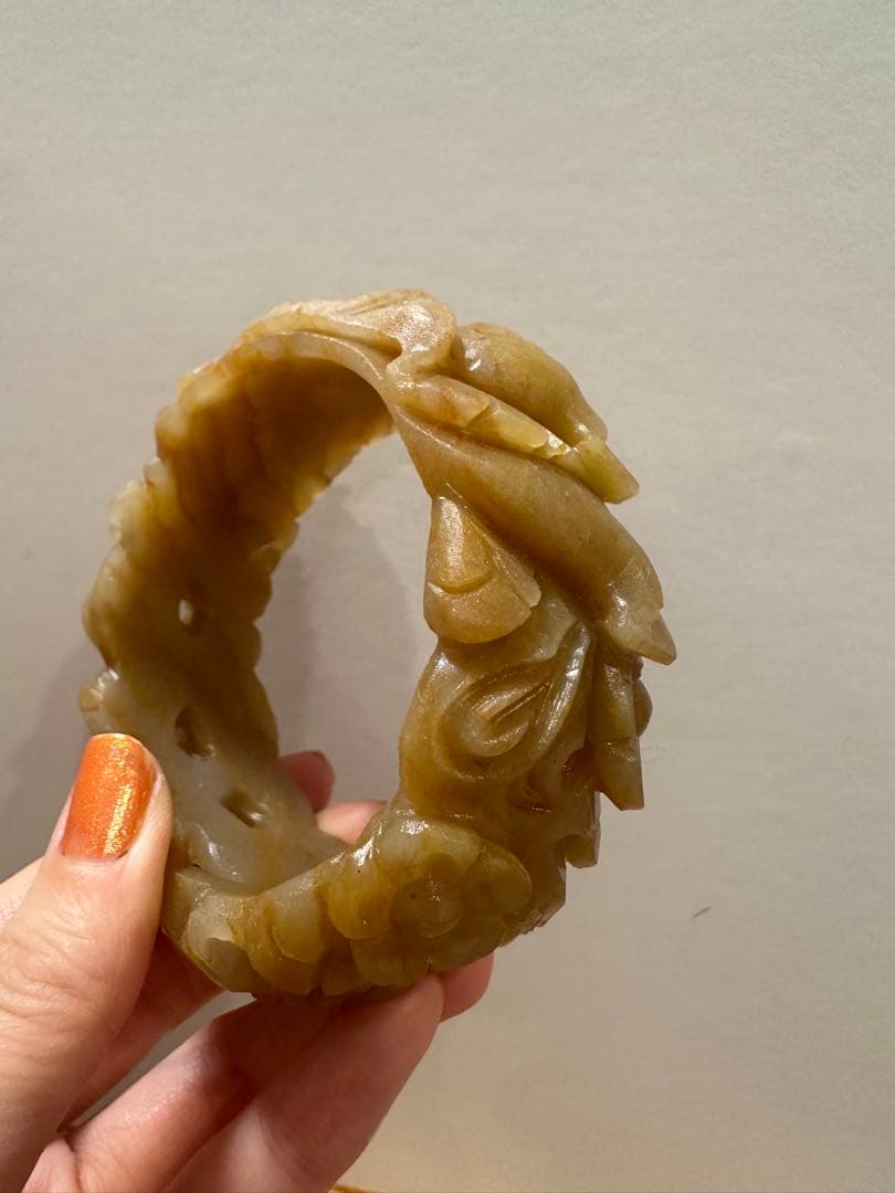 春節祭　花開冨貴　糖色原石バングル