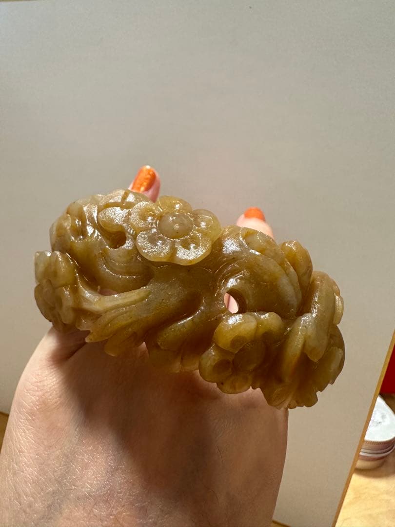 春節祭　花開冨貴　糖色原石バングル