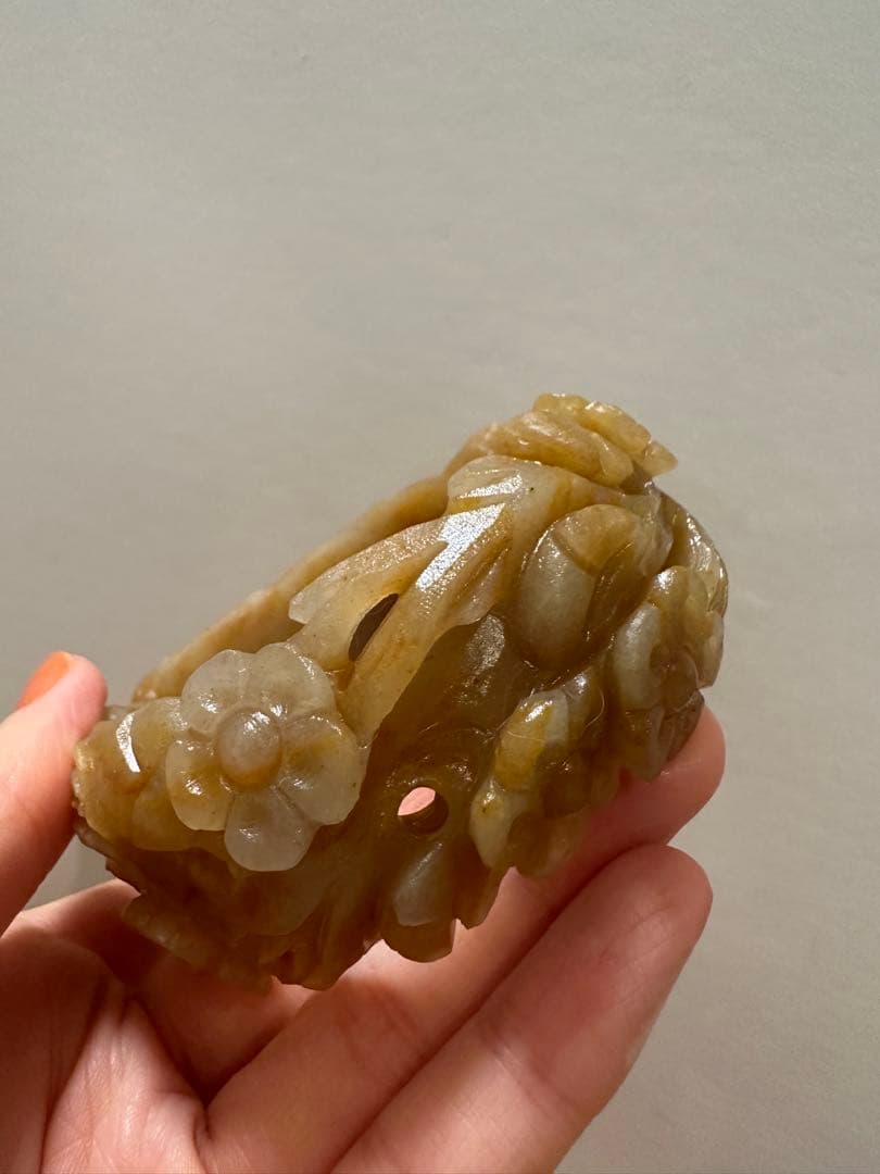 春節祭　花開冨貴　糖色原石バングル