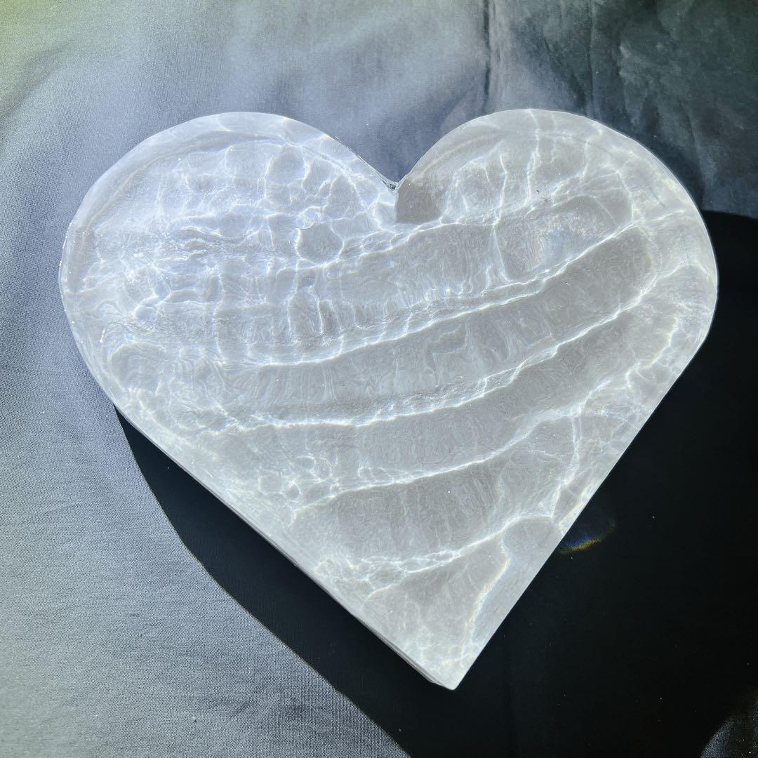 【波紋アート】AQUA ELEMENT／砂紋／15cmハート／ナチュラルサンド／