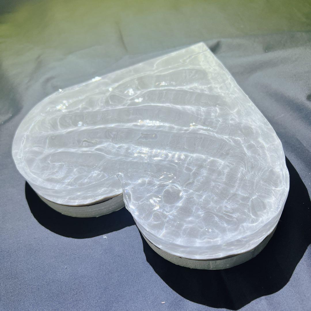 【波紋アート】AQUA ELEMENT／砂紋／15cmハート／ナチュラルサンド／