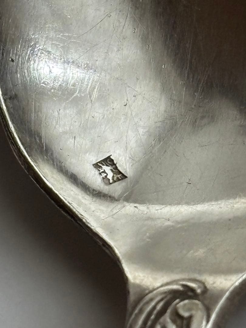 フランスアンティーク　装飾スプーン 2本セット