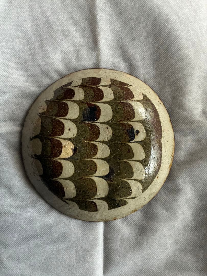 岩井窯　山本教行　練り上げ皿