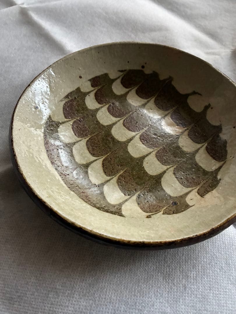 岩井窯　山本教行　練り上げ皿