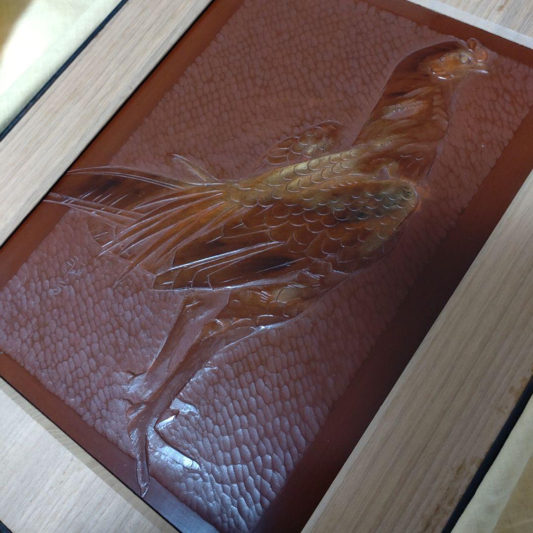 吉丸数修さんの作品　木製彫刻 鳥