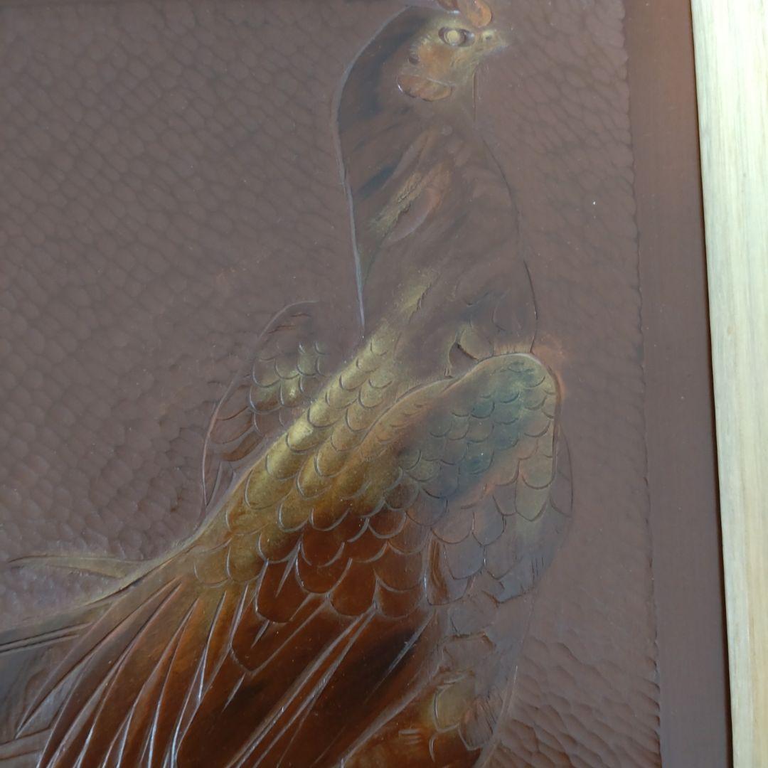 吉丸数修さんの作品　木製彫刻 鳥