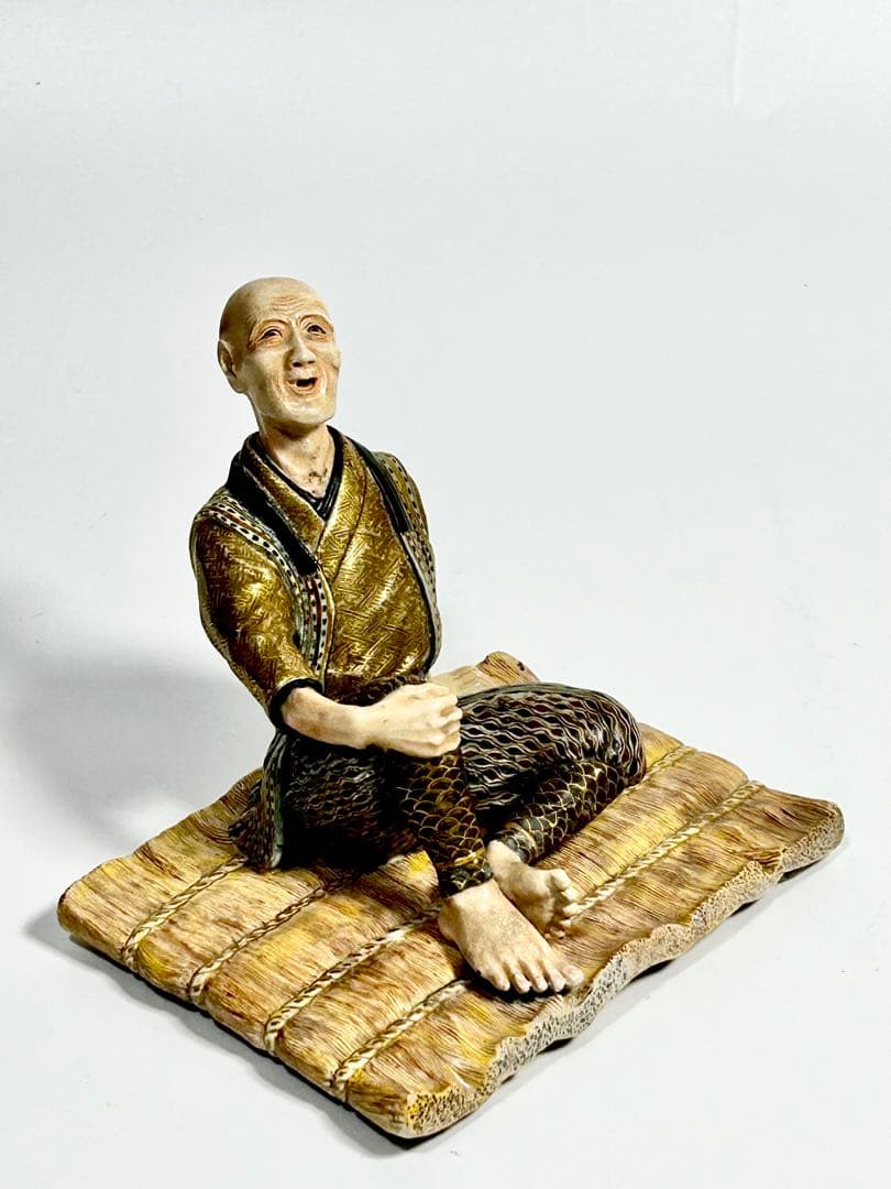 十二代 沈寿官 老爺陶人形 明治 薩摩焼 本薩摩