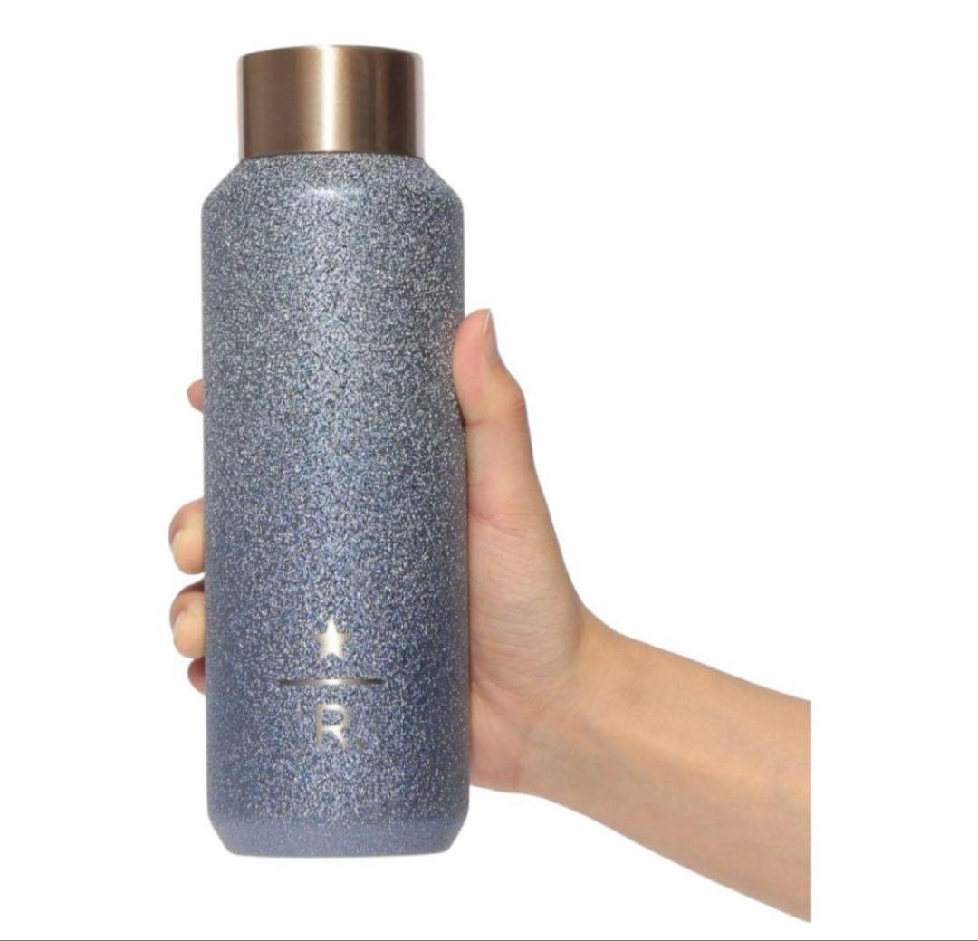 限定セール‼️ スターバックスリザーブ ステンレスボトルグリッター　ライトブルー