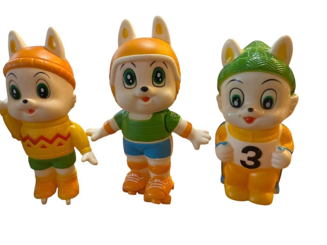 三和銀行 サンワくん 貯金箱 5体セット 昭和レトロ ノベルティ ソフビ