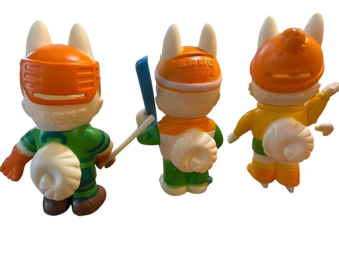 三和銀行 サンワくん 貯金箱 5体セット 昭和レトロ ノベルティ ソフビ