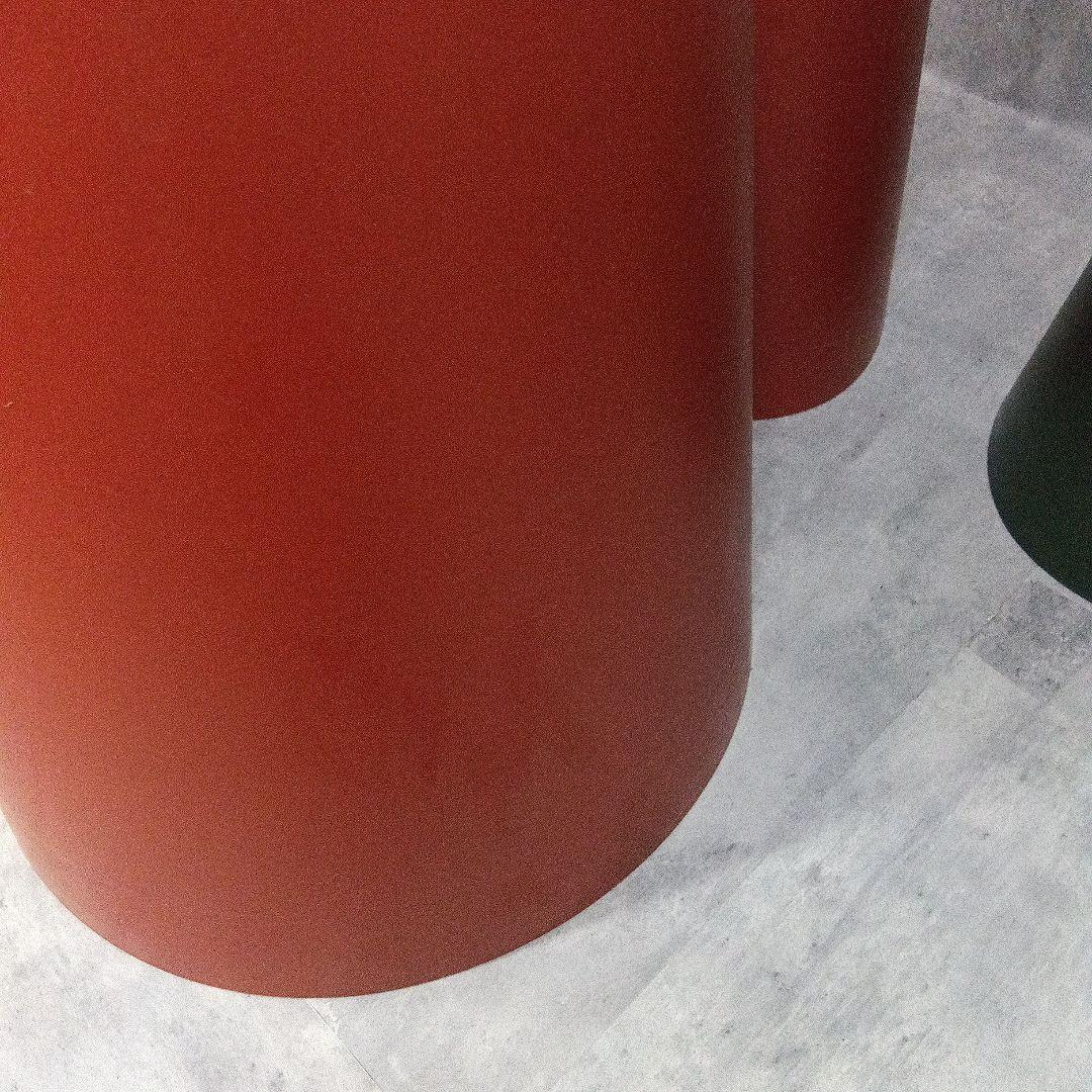 無印良品 スタッキングスツール グリーン レッド 4脚 廃盤