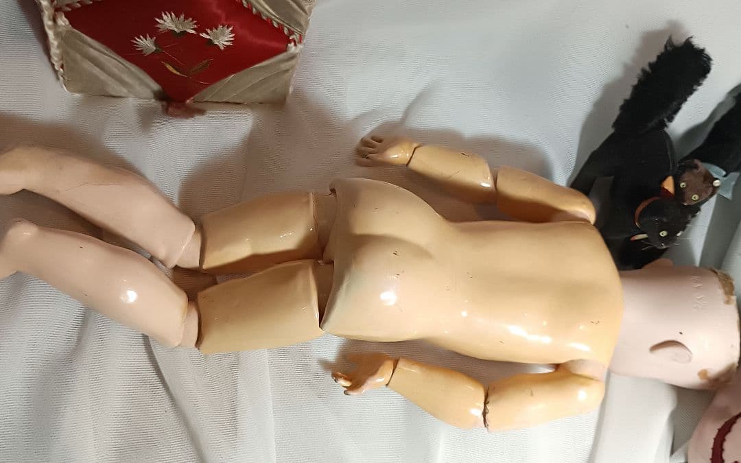 K2⭐アンティークドール　ケストナー168　ベビーピンクのゴージャスな春の装い⭐