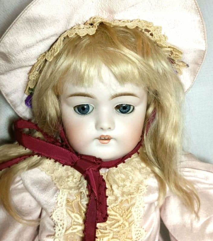 K2⭐アンティークドール　ケストナー168　ベビーピンクのゴージャスな春の装い⭐