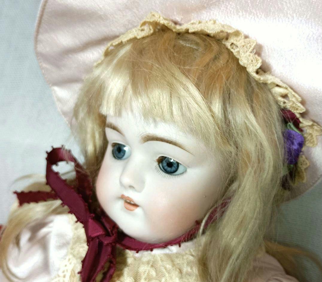 K2⭐アンティークドール　ケストナー168　ベビーピンクのゴージャスな春の装い⭐