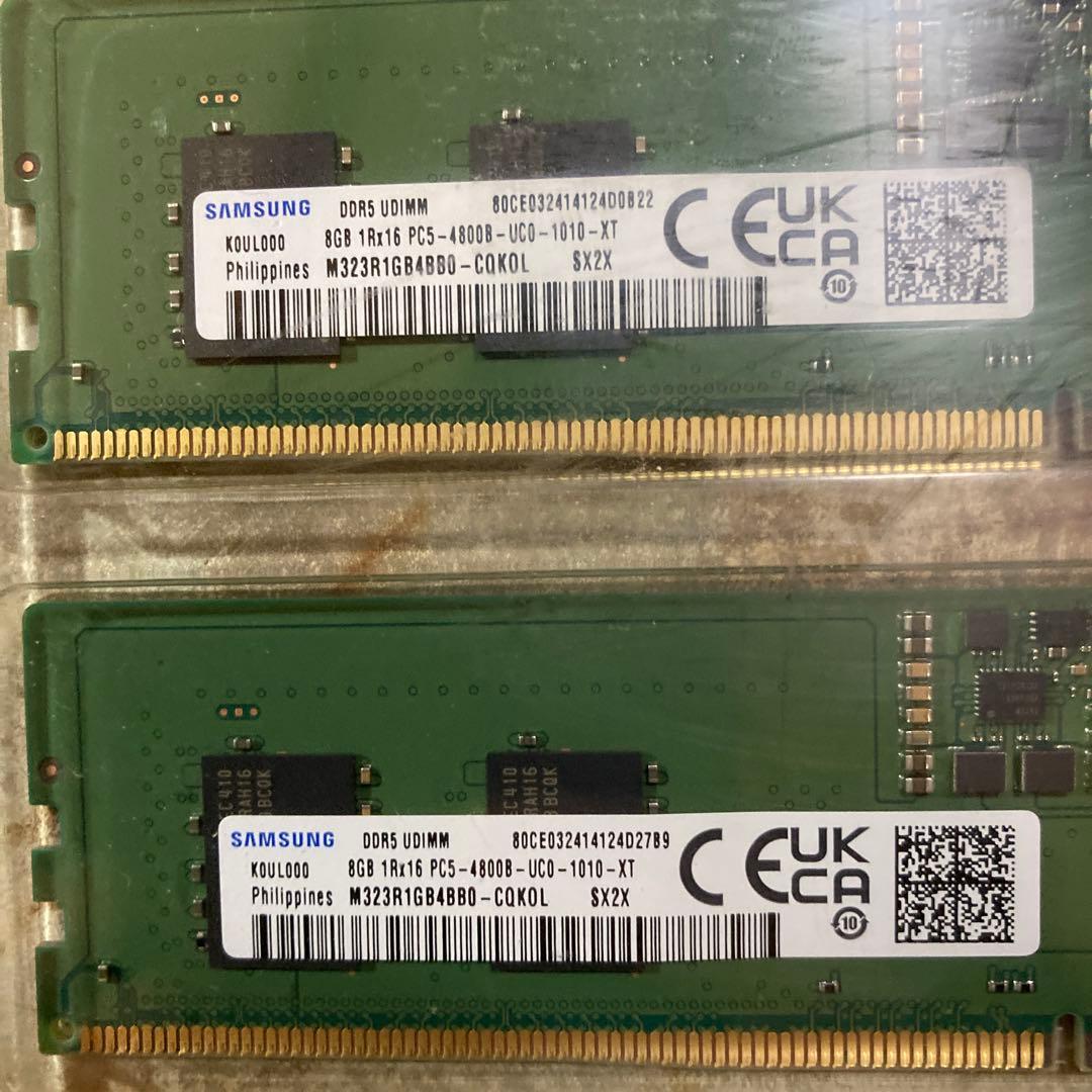 メモリー Samsung DDR5 UDIMM 8GB PC5-4800B