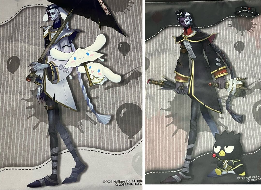 identity v 白黒無常　サンリオ　コラボ　 B2タペストリー 計2点