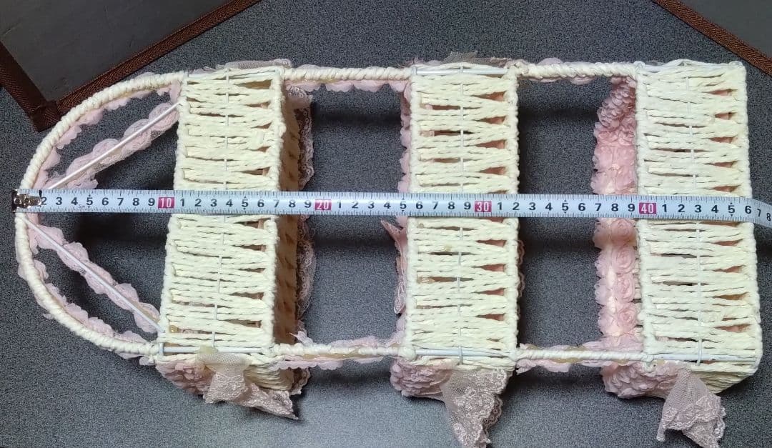 3段チェスト　3段小物入れ　レース仕様　お姫様仕様　姫デコ