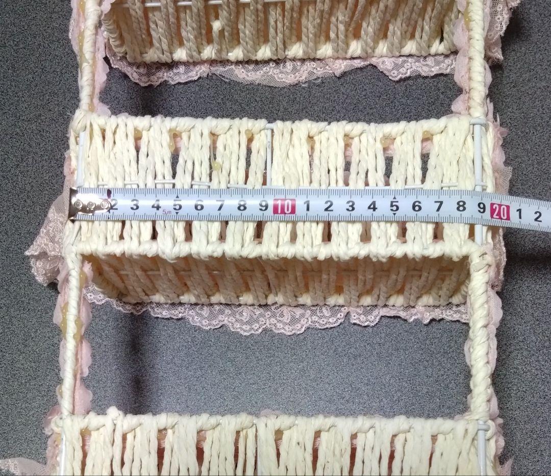 3段チェスト　3段小物入れ　レース仕様　お姫様仕様　姫デコ