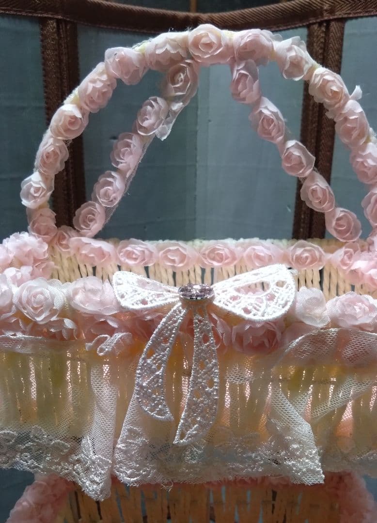 3段チェスト　3段小物入れ　レース仕様　お姫様仕様　姫デコ