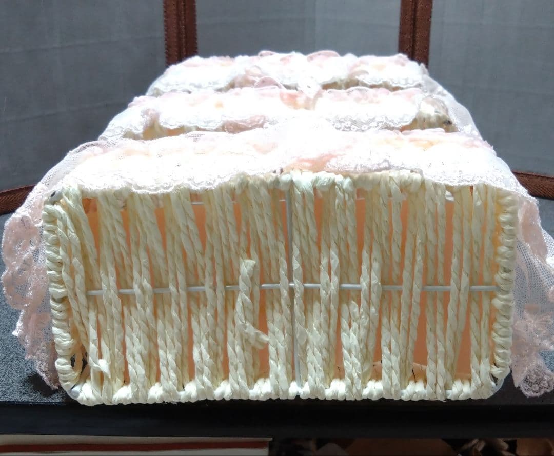 3段チェスト　3段小物入れ　レース仕様　お姫様仕様　姫デコ