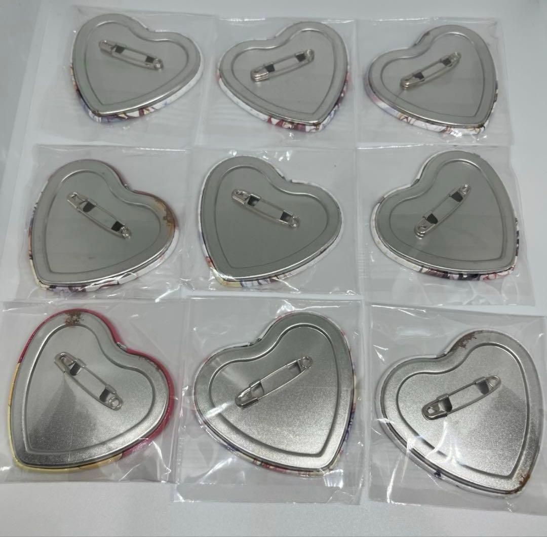 FUNBOX支援者限定 ハート形缶バッジ 全8種 ぱんのみみ