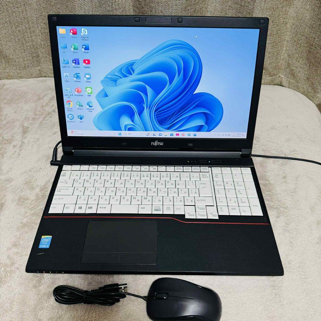 S285 Fujitsuノートパソコン i5メモリ8G高速 Windows11