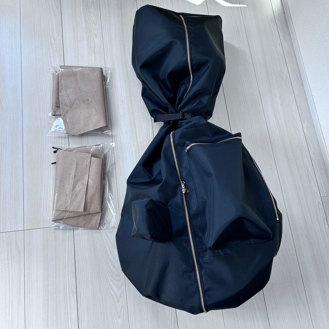 ミツバチ様オーダー　リュック型一輪車カバーNo.313 スカート型紙フリル付