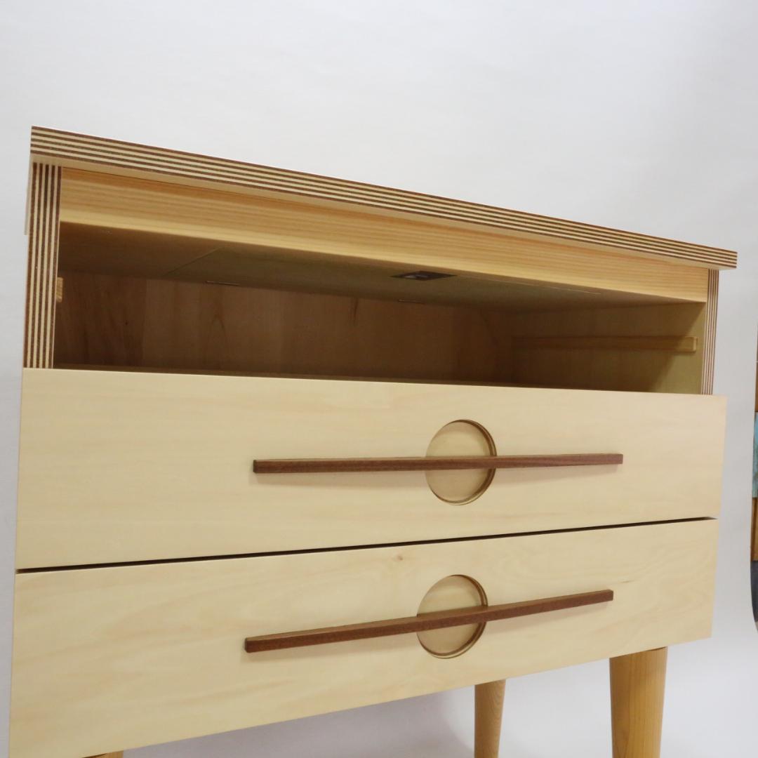 し収納付チェスト　ハンドメイド　02184