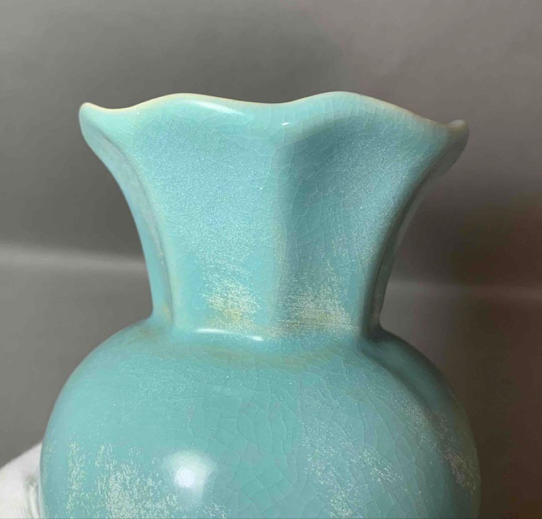 中国 輪花口下捻子形瓶　f12230910