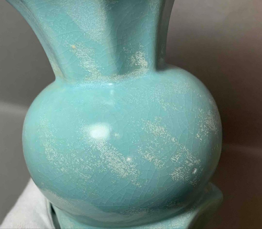 中国 輪花口下捻子形瓶　f12230910