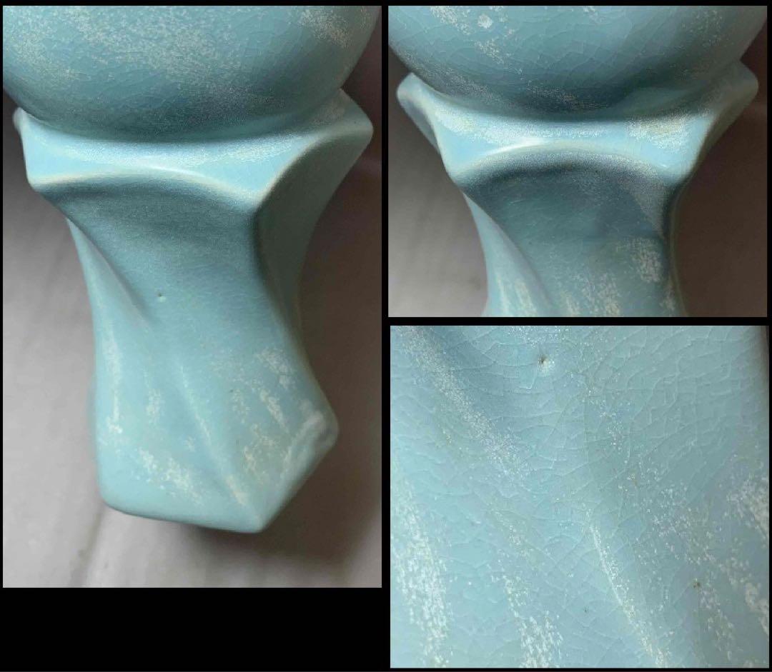 中国 輪花口下捻子形瓶　f12230910