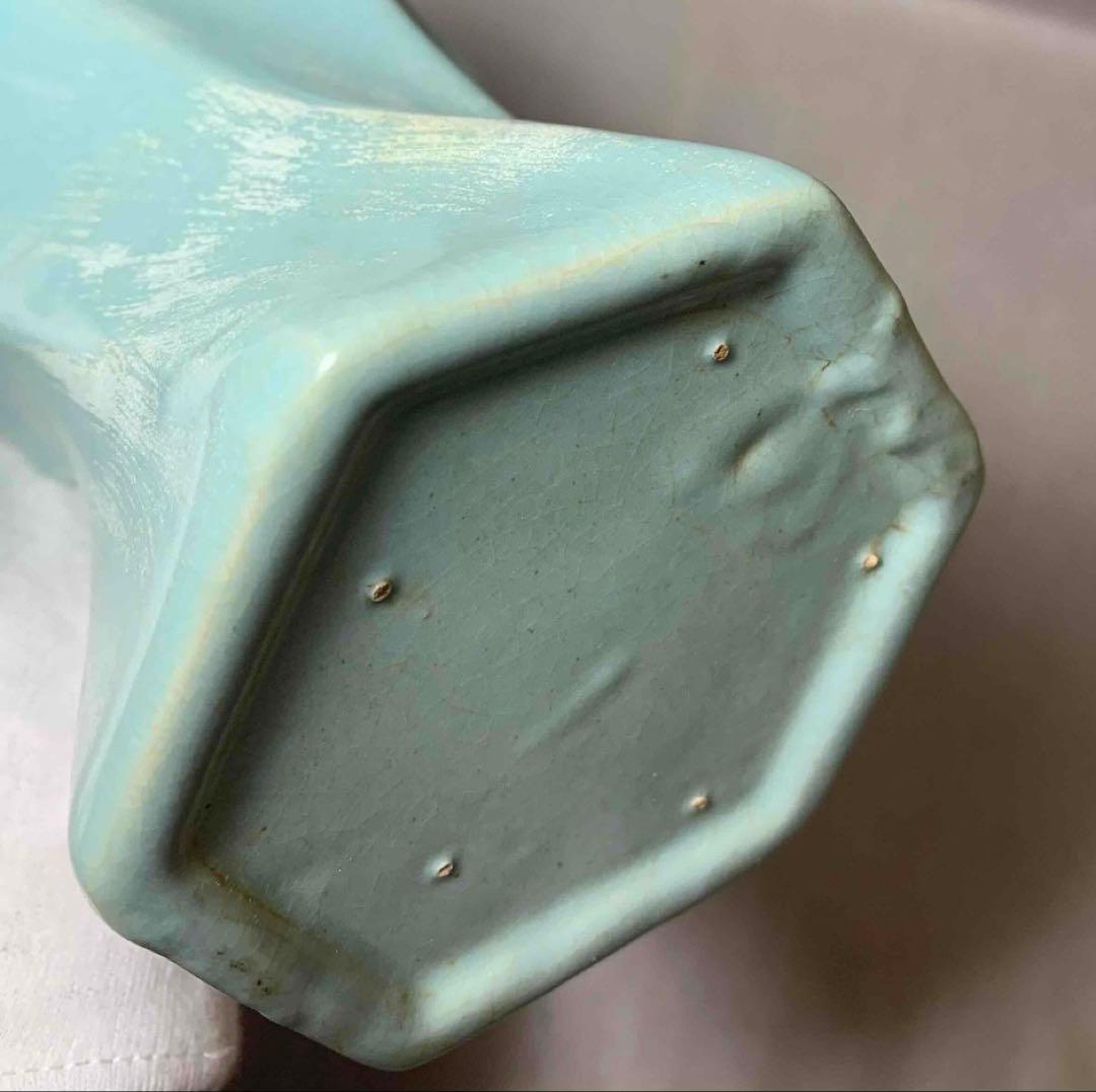 中国 輪花口下捻子形瓶　f12230910