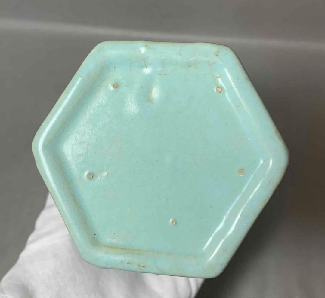 中国 輪花口下捻子形瓶　f12230910