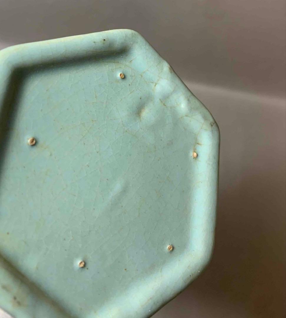 中国 輪花口下捻子形瓶　f12230910