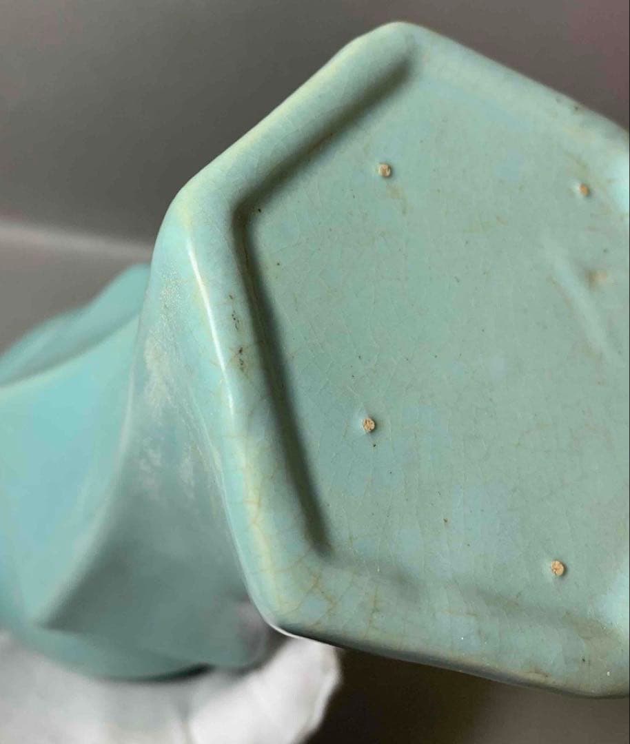 中国 輪花口下捻子形瓶　f12230910