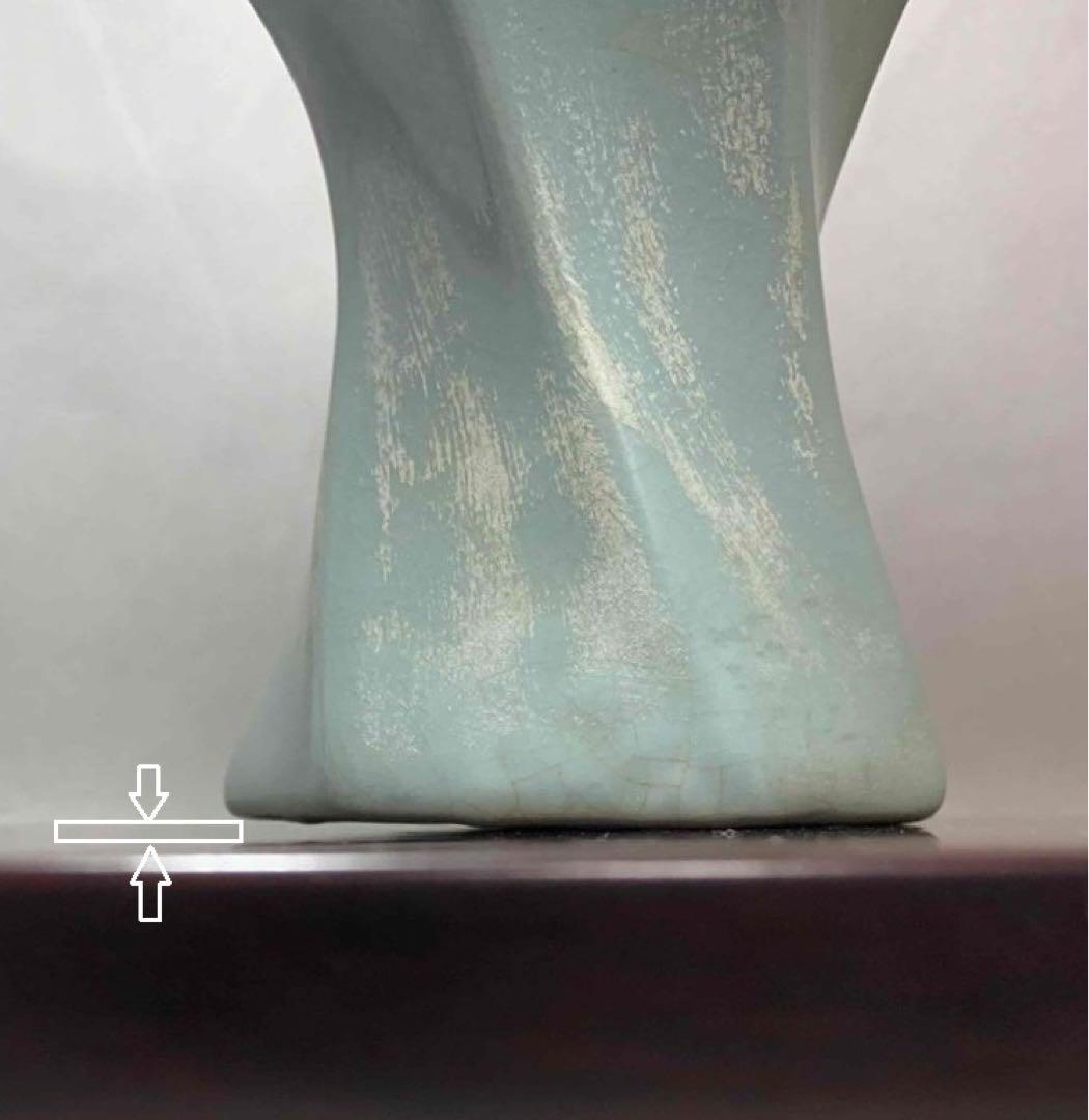 中国 輪花口下捻子形瓶　f12230910