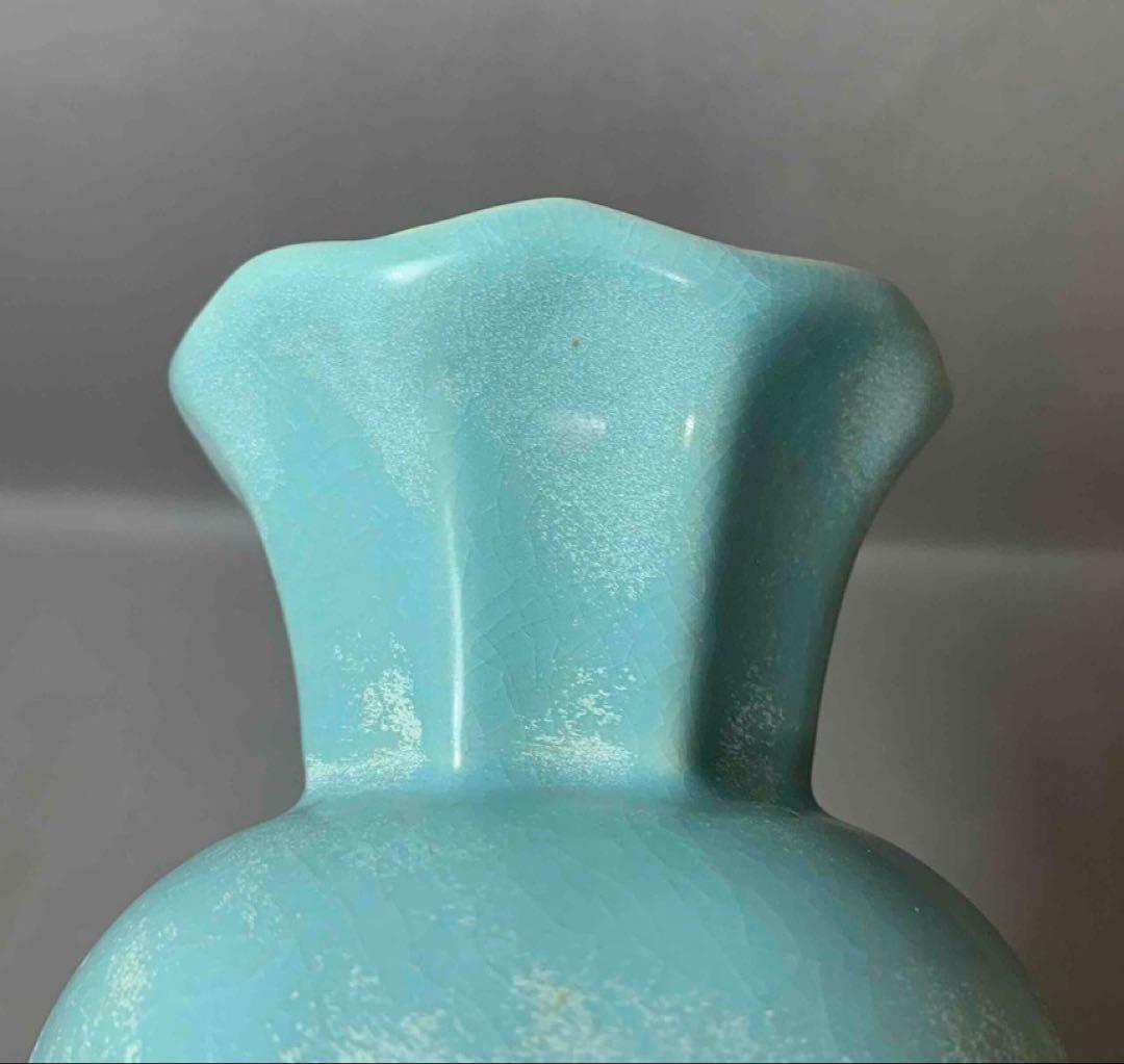 中国 輪花口下捻子形瓶　f12230910