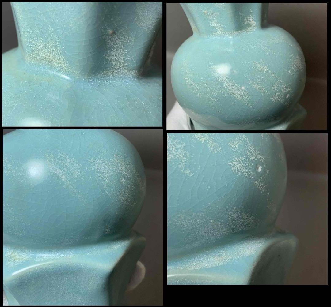 中国 輪花口下捻子形瓶　f12230910