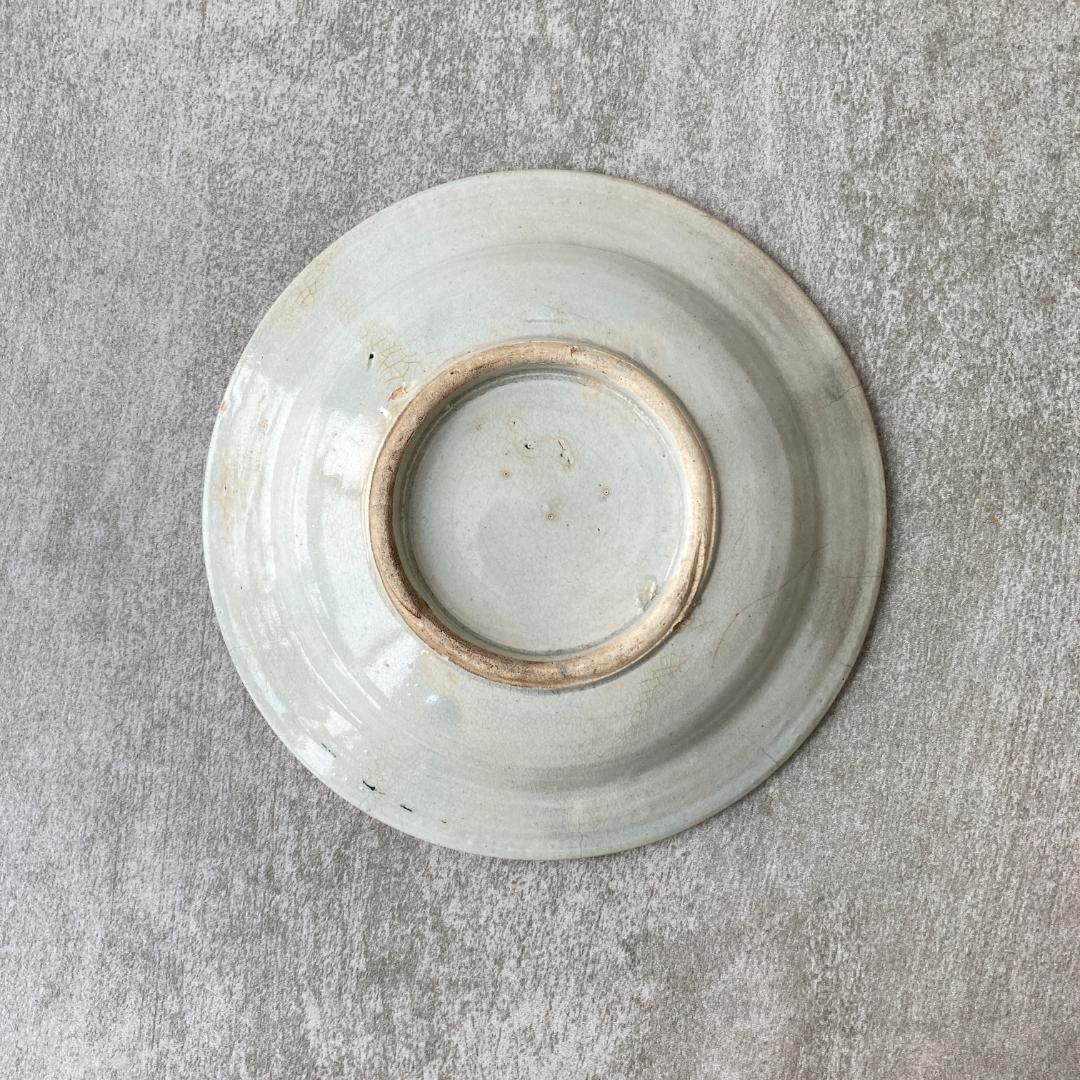 【9004A】ソンベ焼き　ヴィンテージソンべ 　装飾皿　アンティーク