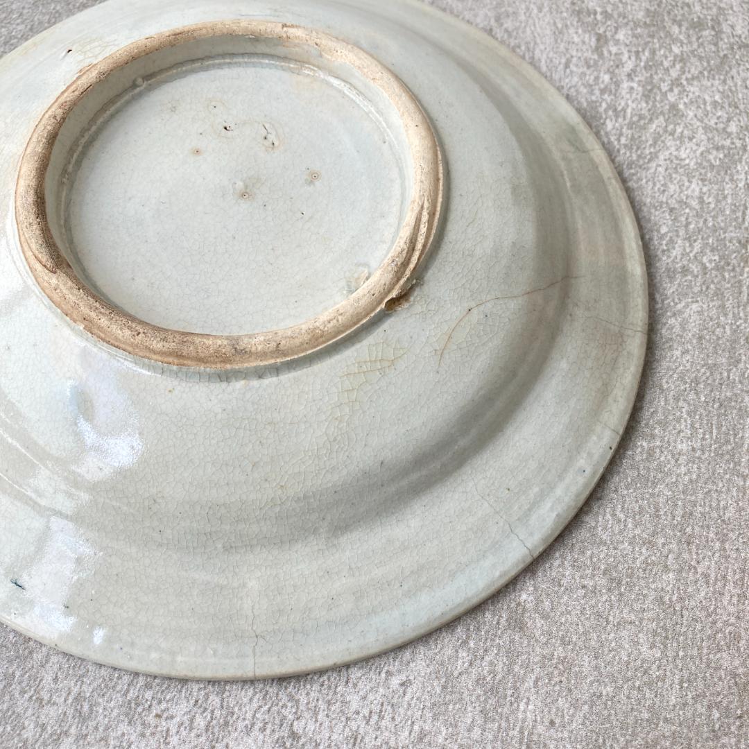 【9004A】ソンベ焼き　ヴィンテージソンべ 　装飾皿　アンティーク