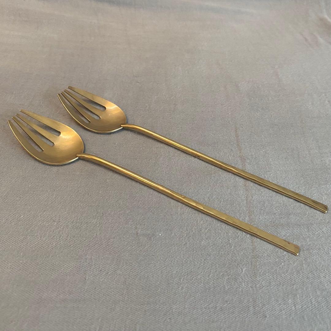 Lue／ルー　真鍮　よつばフォーク　2本