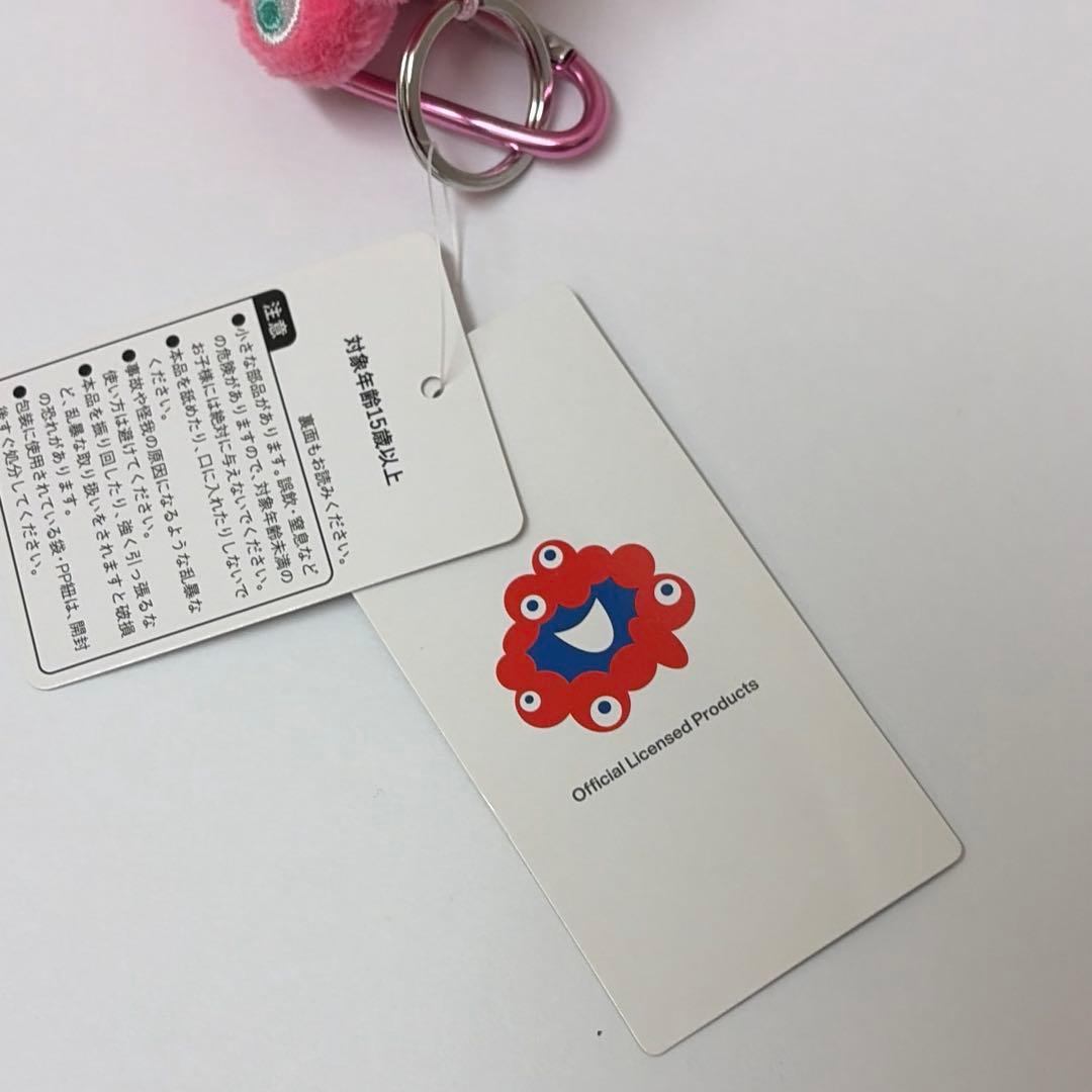 大阪関西万博 タグ付き ミャクミャク 桜 ピンク カラビナ マスコット さくら