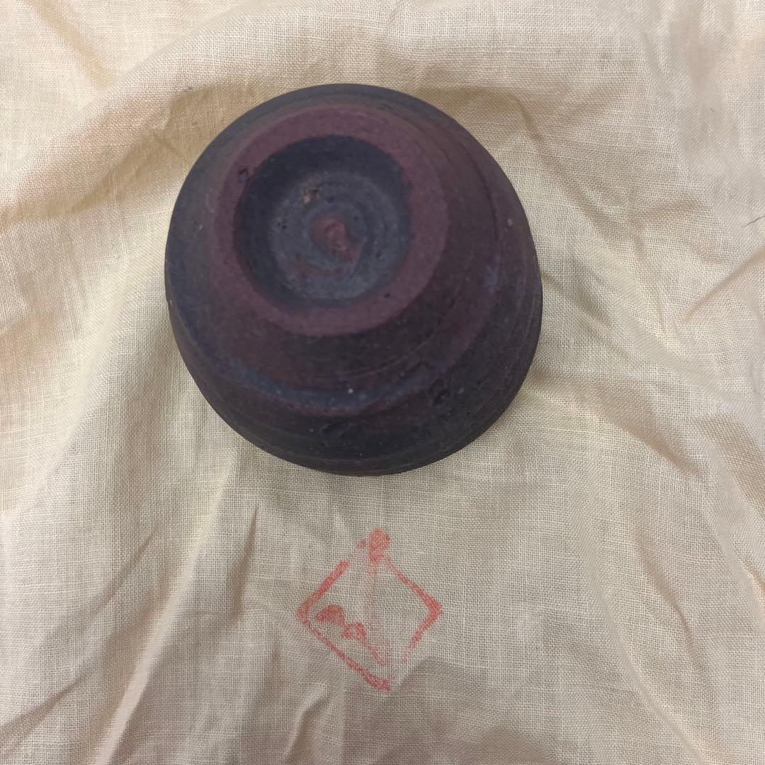 【備前焼】武用真 作 瓢徳利 お猪口 ぐい呑み 共箱付き 酒器 骨董